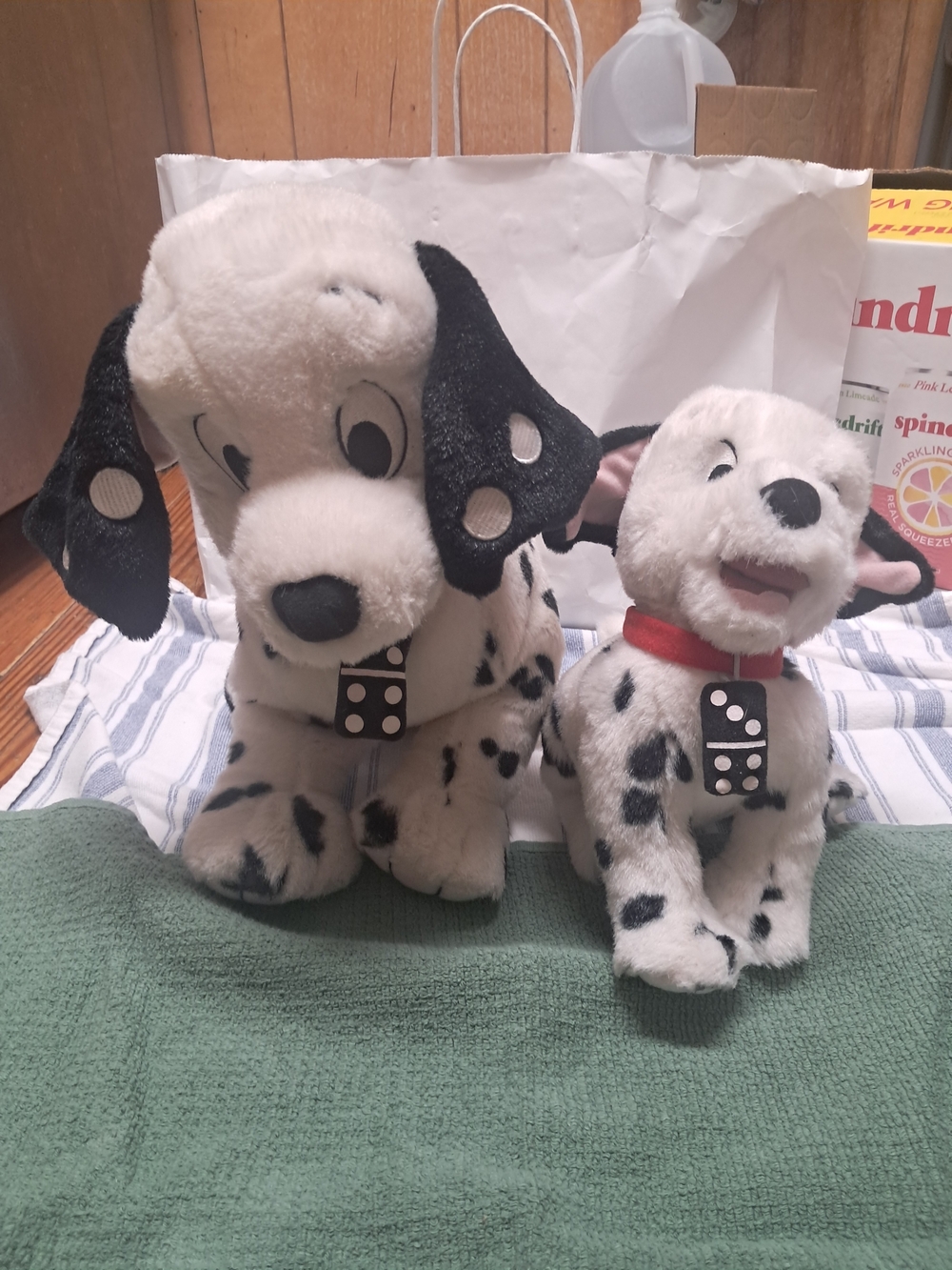2 101 Dalmatians Domino Plushies